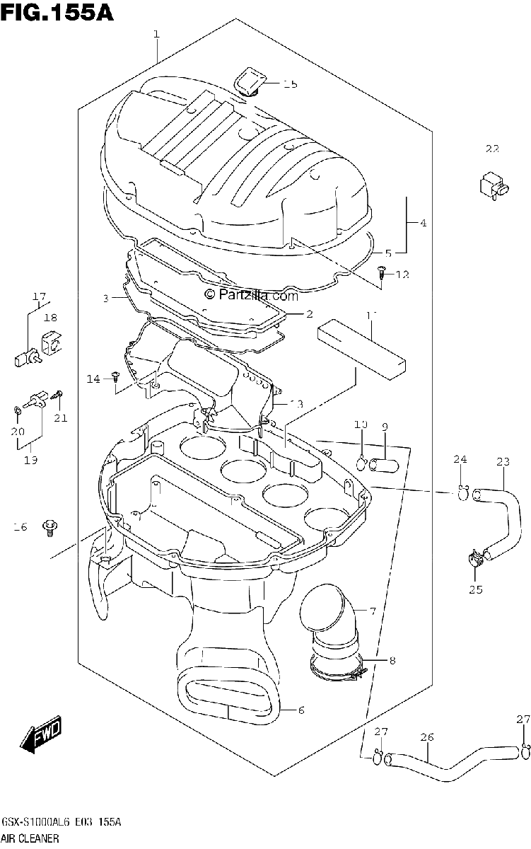 Diagrama de AIR CLEANER