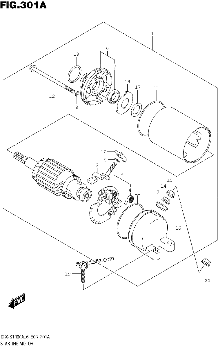 Diagrama de STARTING MOTOR