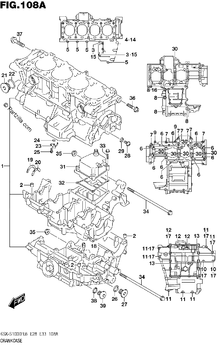 Diagrama de CRANKCASE