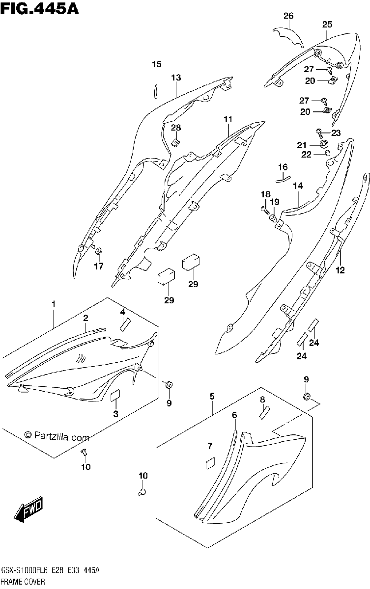 Diagrama de FRAME COVER PGZ AV4