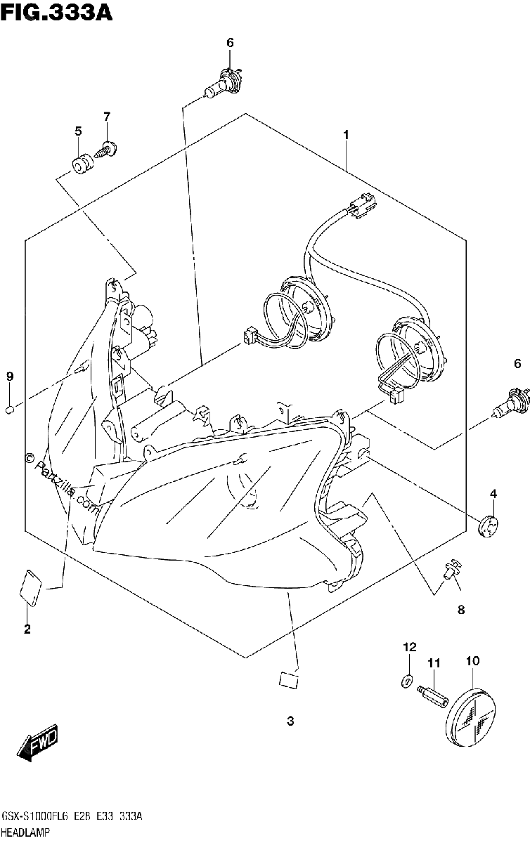 Diagrama de HEADLAMP