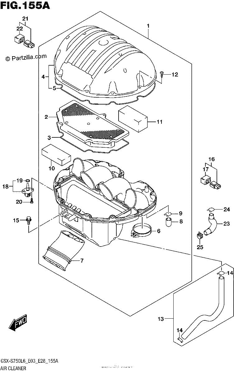Diagrama de AIR CLEANER