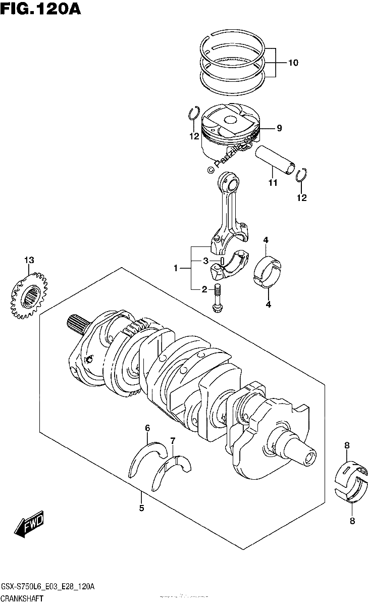 Diagrama de CRANKSHAFT