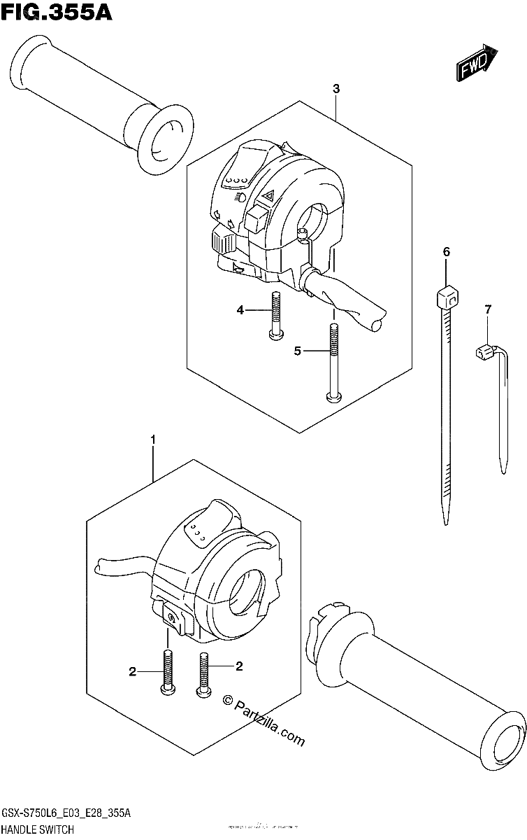 Diagrama de HANDLE SWITCH