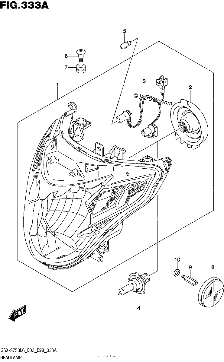 Diagrama de HEADLAMP