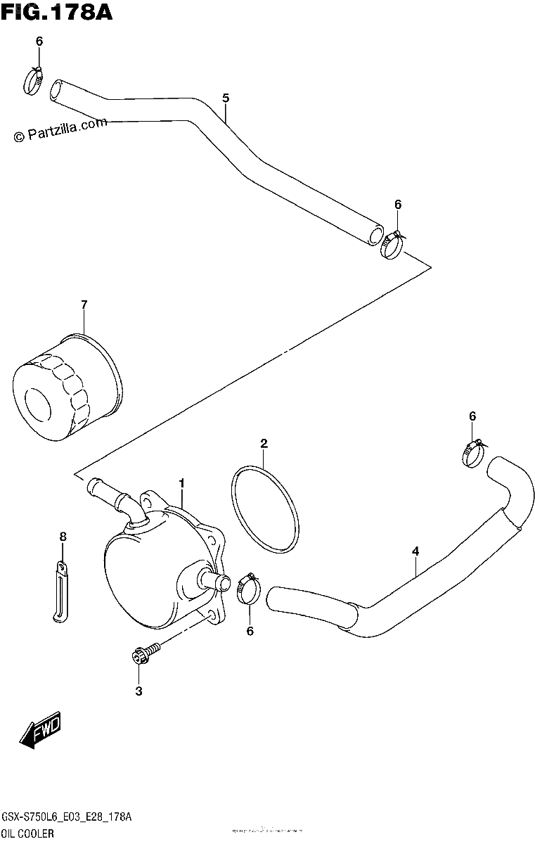 Diagrama de OIL COOLER