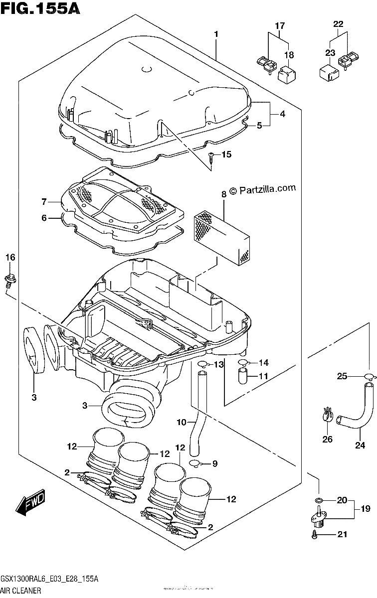 Diagrama de AIR CLEANER