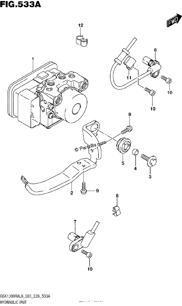 Diagrama de HYDRAULIC UNIT