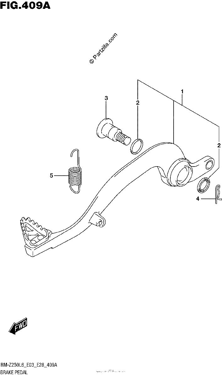 Diagrama de BRAKE PEDAL