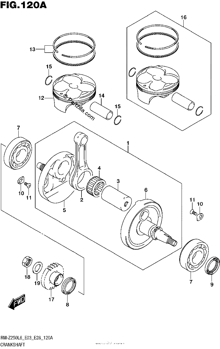 Diagrama de CRANKSHAFT