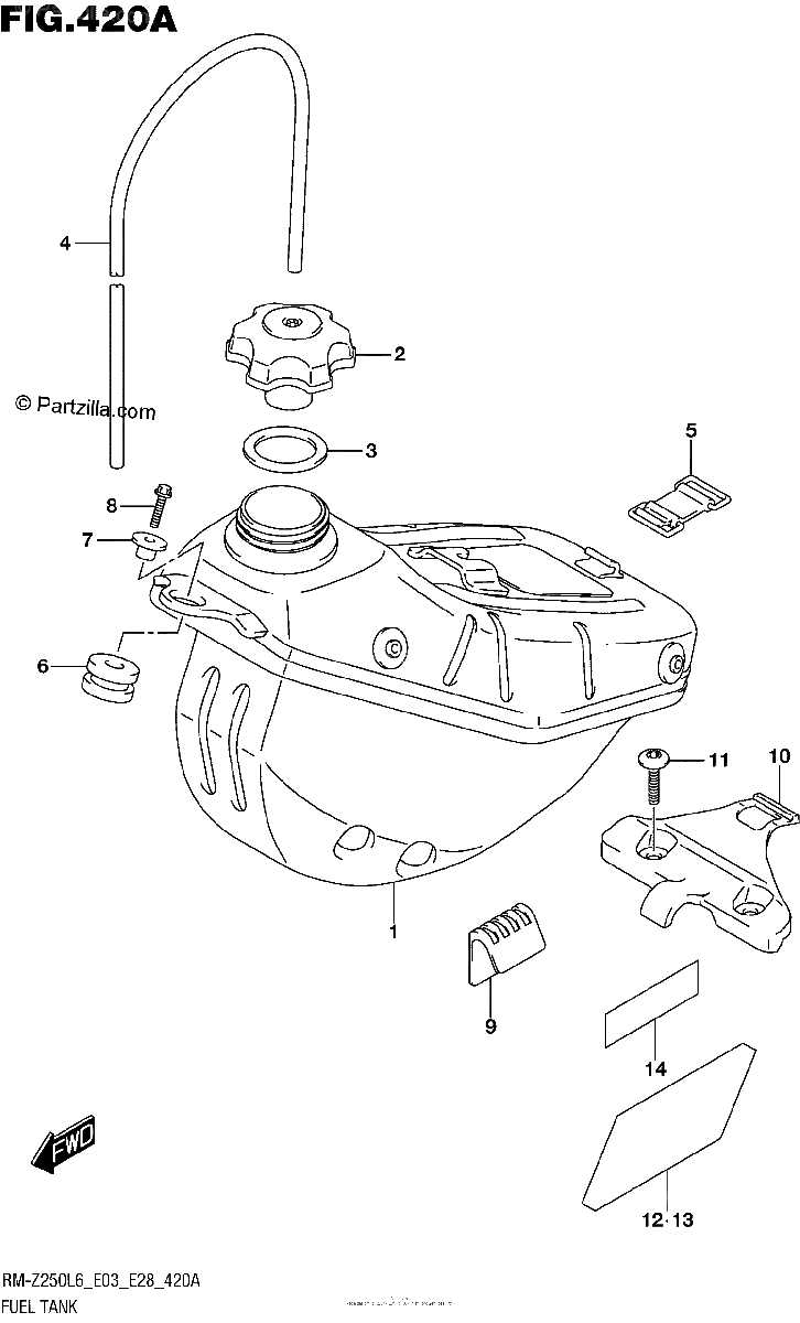 Diagrama de FUEL TANK