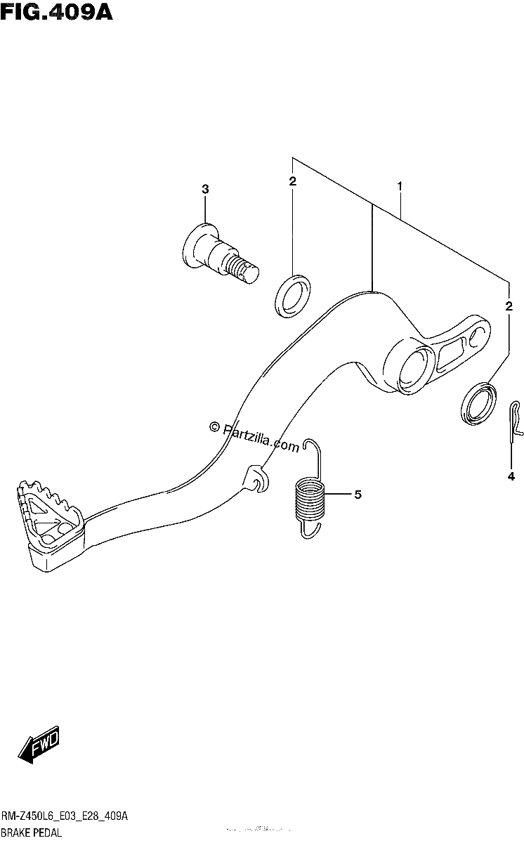 Diagrama de BRAKE PEDAL