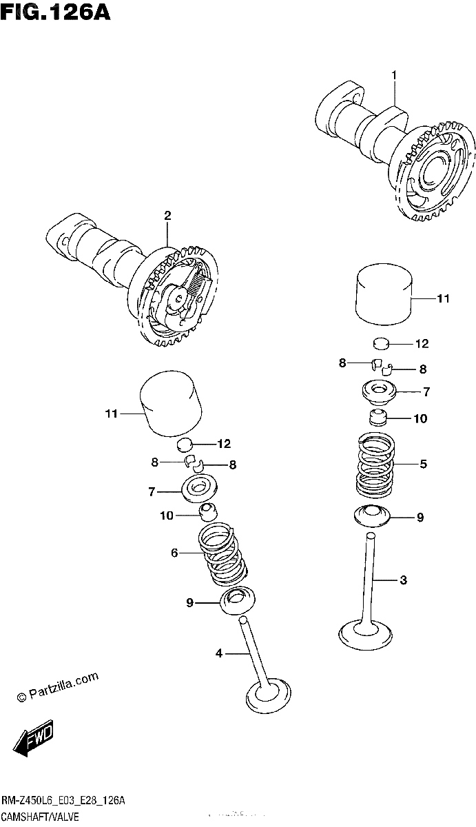 Diagrama de CAMSHAFT VALVE