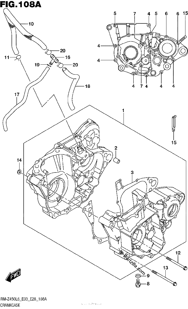 Diagrama de CRANKCASE