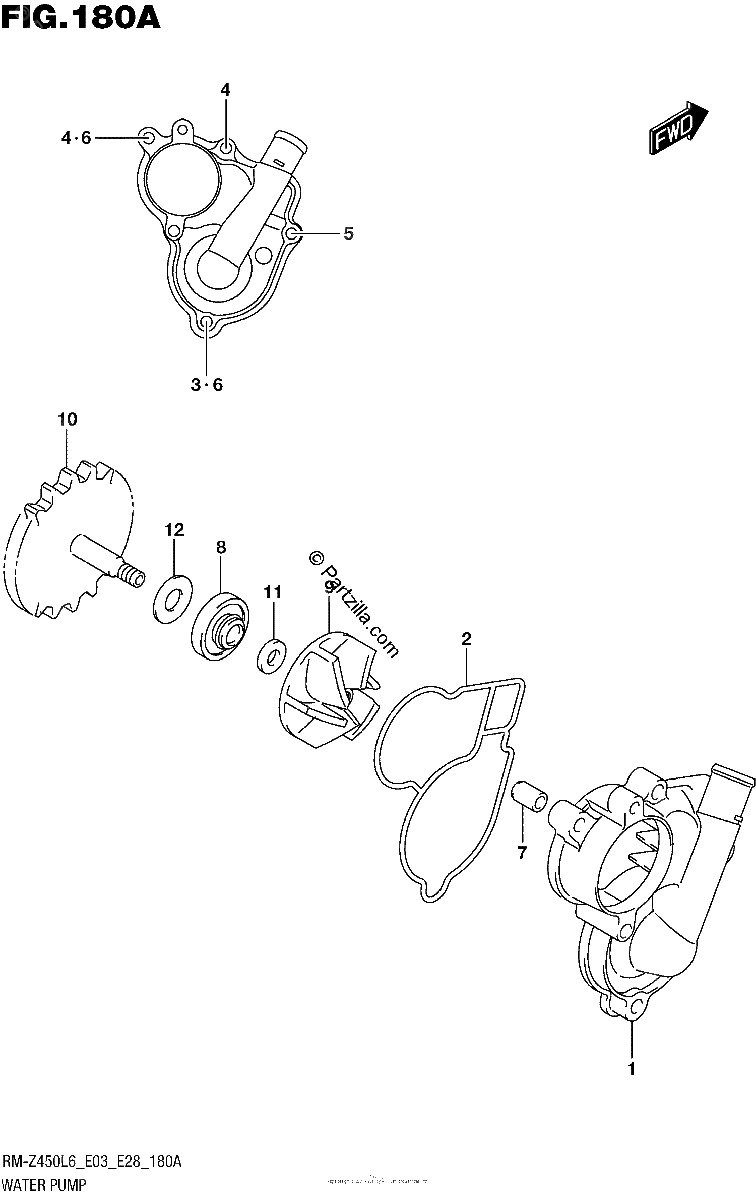 Diagrama de WATER PUMP