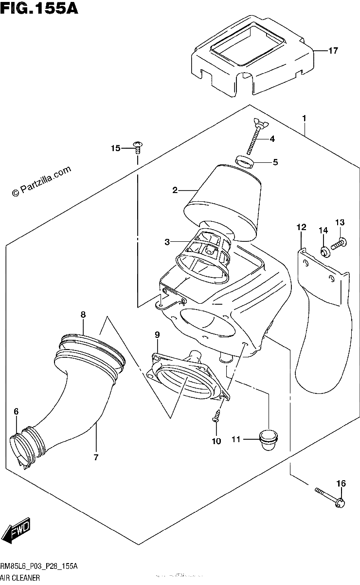 Diagrama de AIR CLEANER