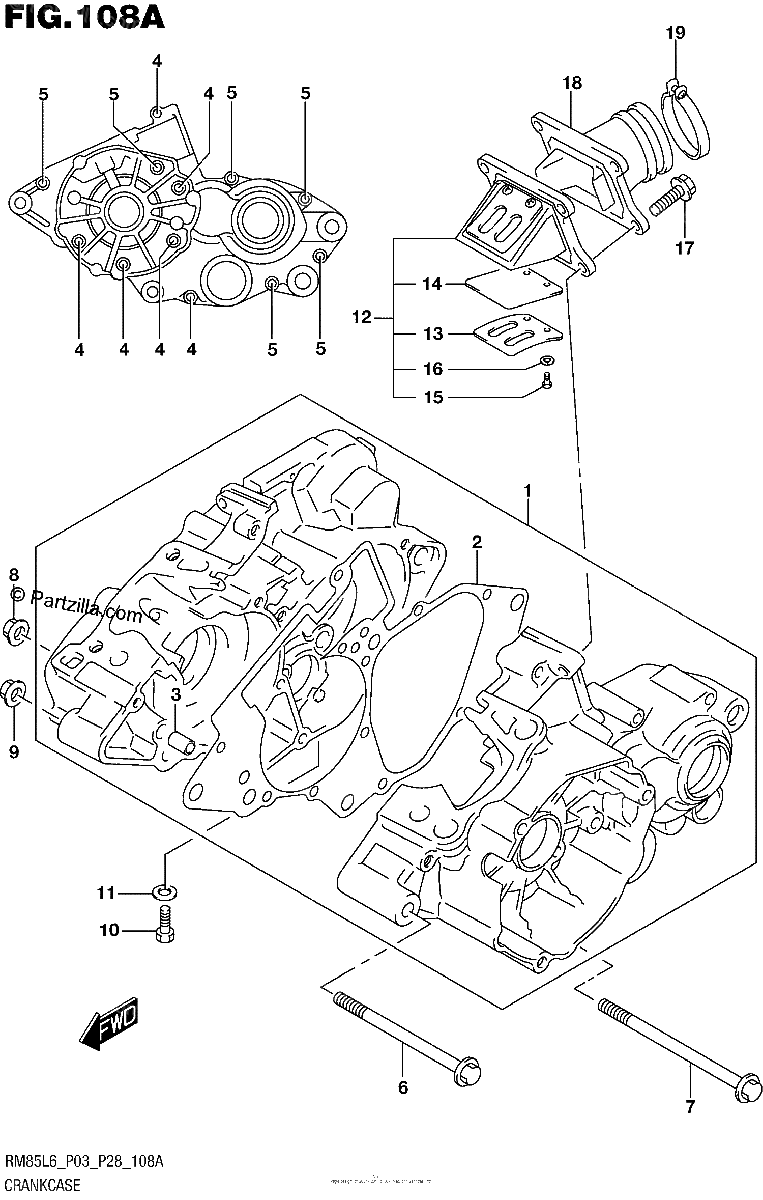 Diagrama de CRANKCASE
