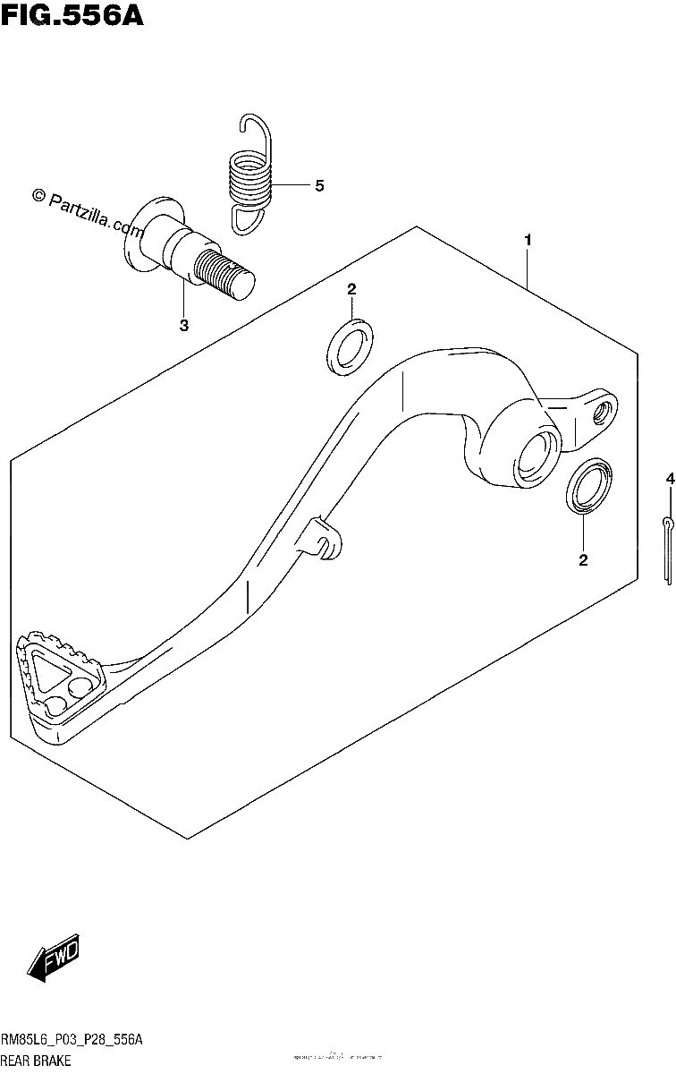 Diagrama de REAR BRAKE