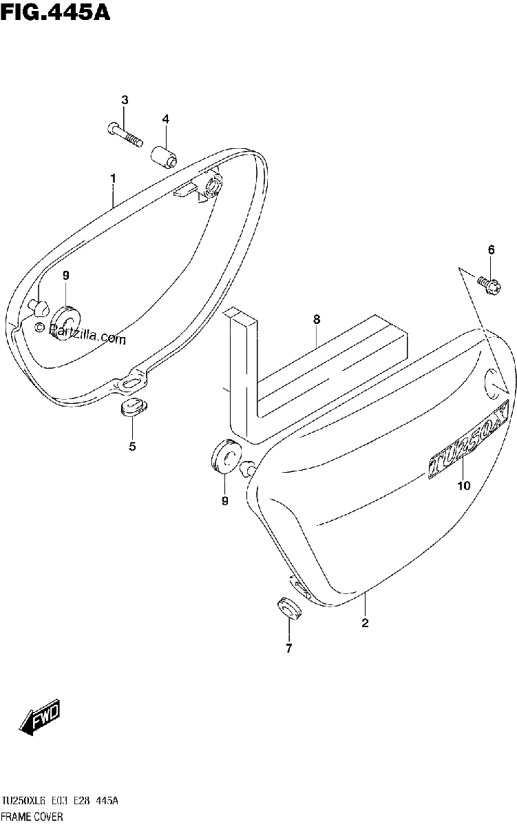 Diagrama de FRAME COVER