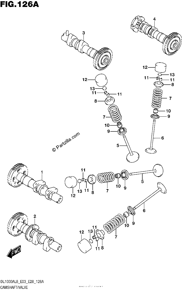 Diagrama de CAMSHAFT VALVE