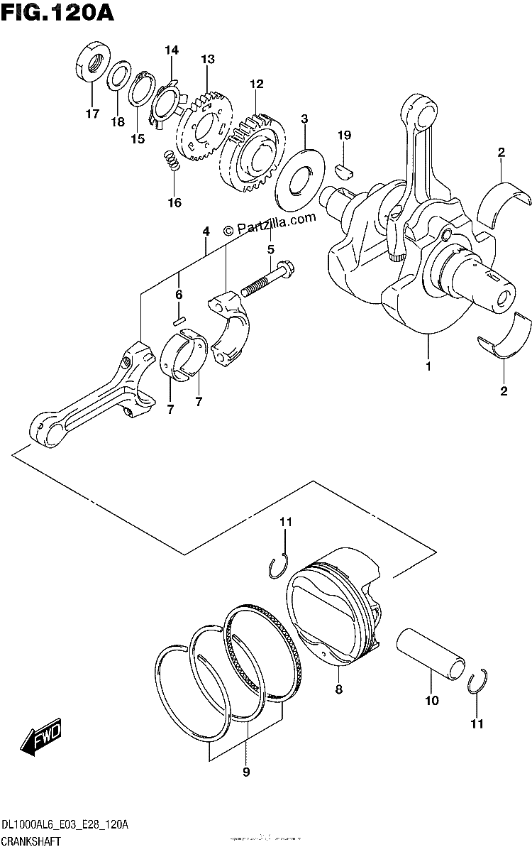 Diagrama de CRANKSHAFT