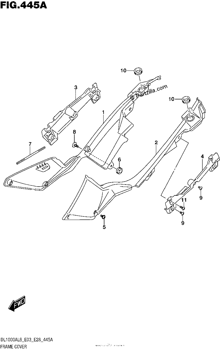 Diagrama de FRAME COVER