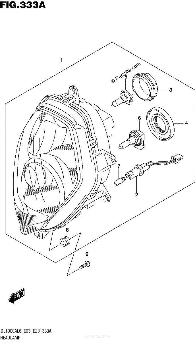 Diagrama de HEADLAMP