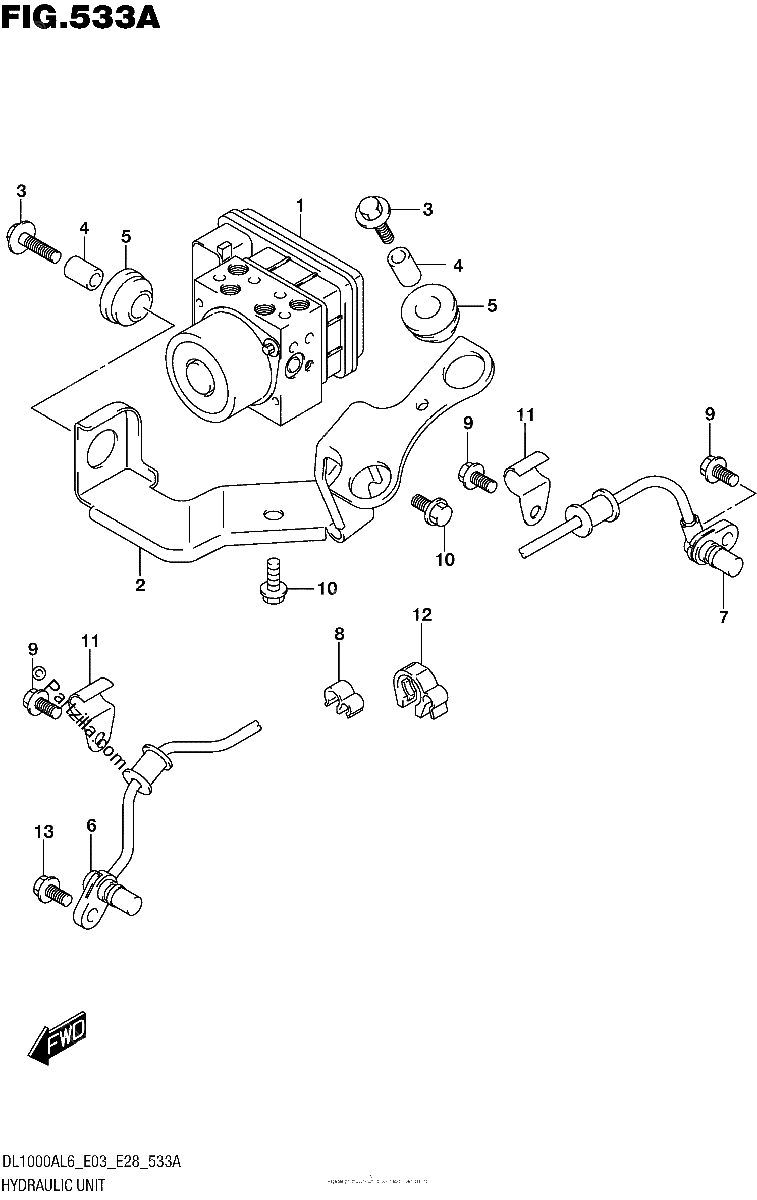 Diagrama de HYDRAULIC UNIT