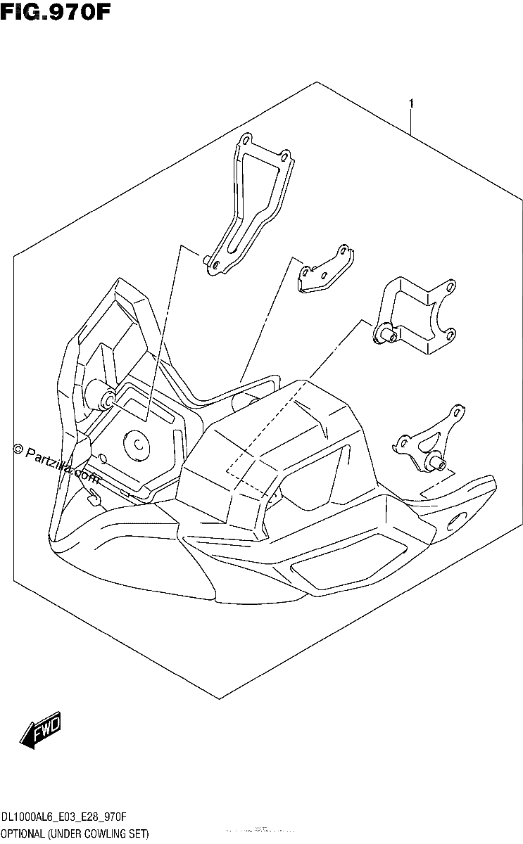 Diagrama de OPTIONAL UNDER COWLING SET