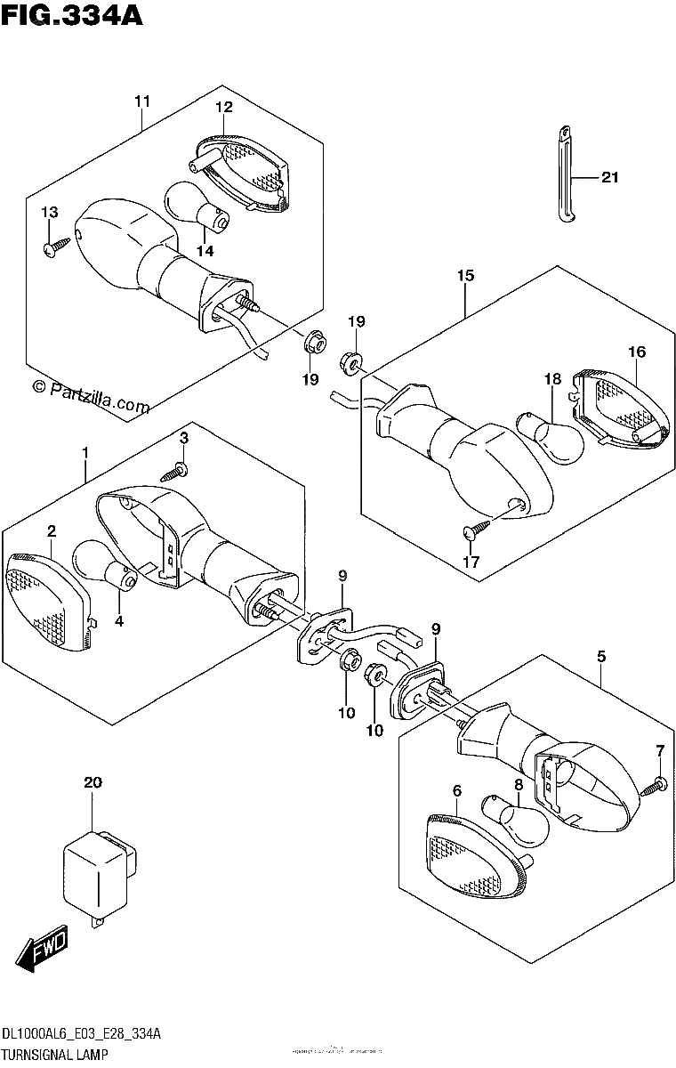 Diagrama de TURNSIGNAL LAMP