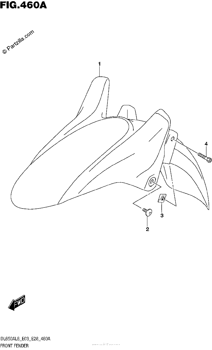 Diagrama de FRONT FENDER
