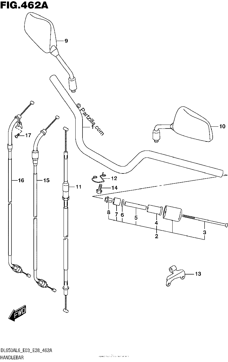 Diagrama de HANDLEBAR