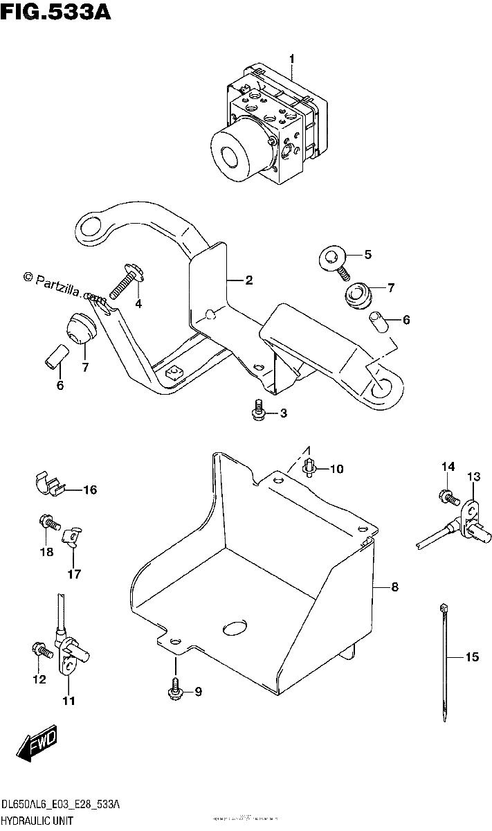 Diagrama de HYDRAULIC UNIT