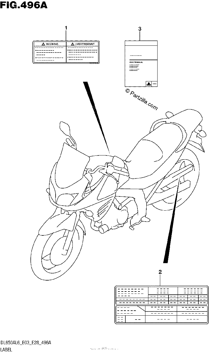 Diagrama de LABEL DL650AL6 E28