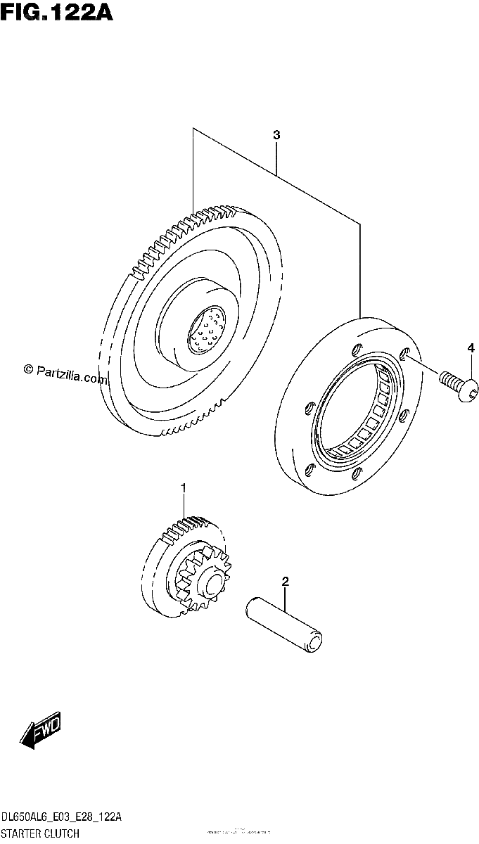 Diagrama de STARTER CLUTCH