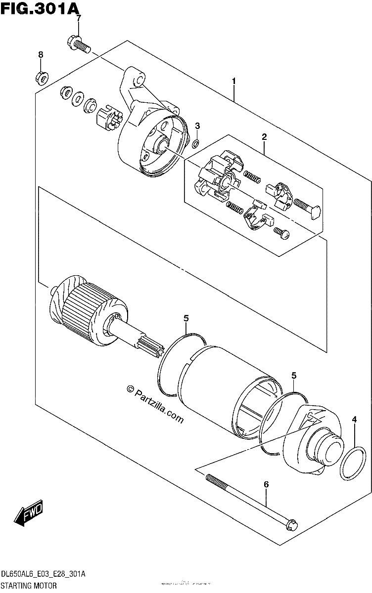 Diagrama de STARTING MOTOR