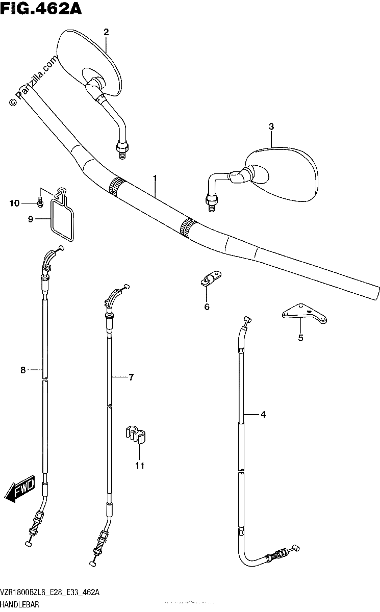 Diagrama de HANDLEBAR
