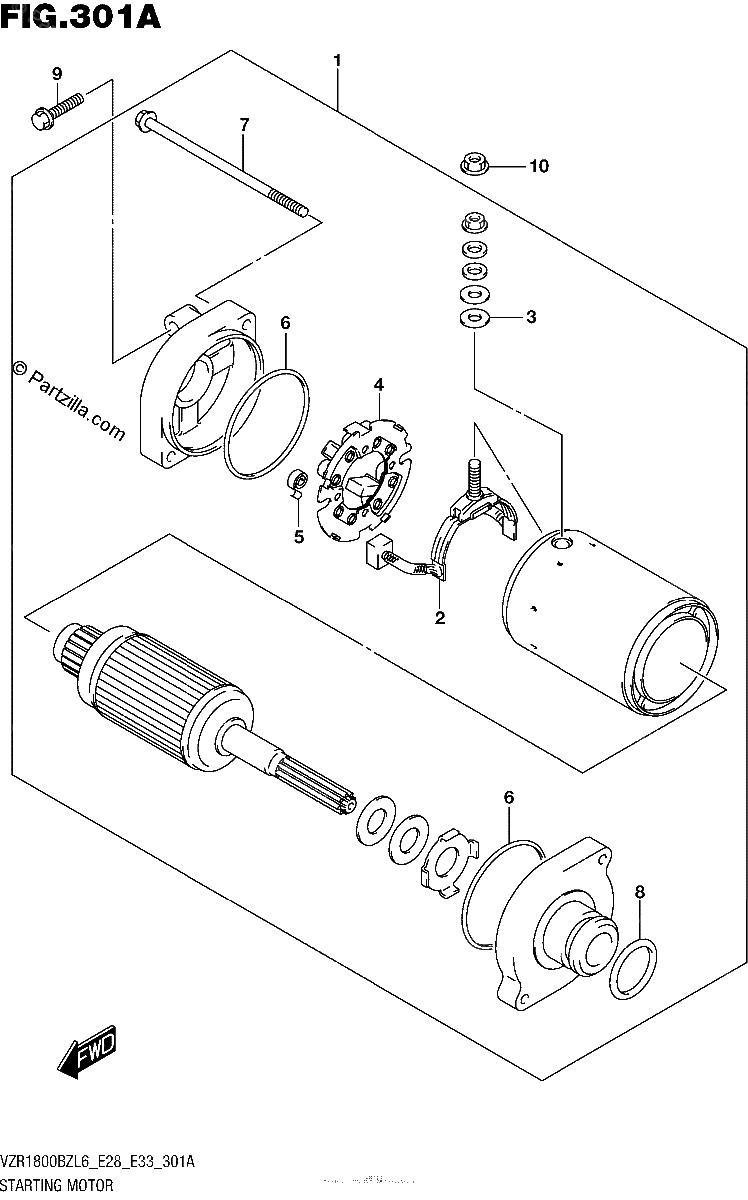 Diagrama de STARTING MOTOR