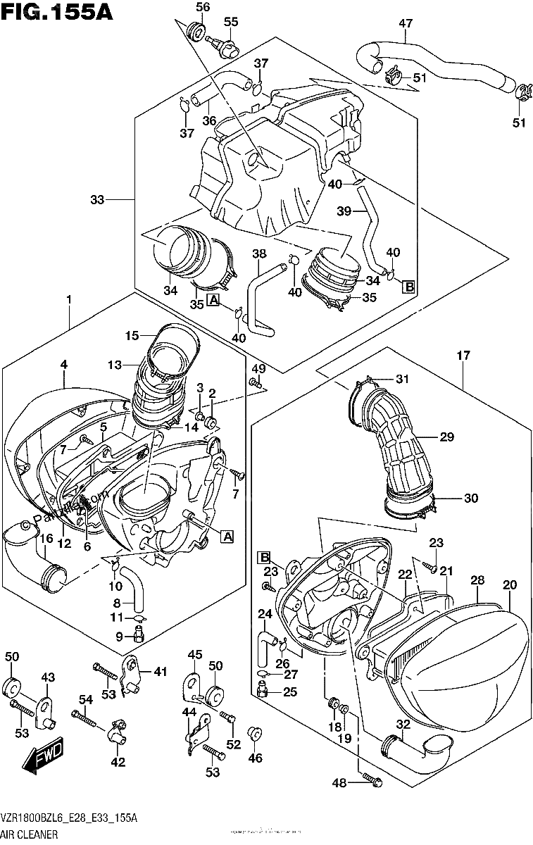 Diagrama de AIR CLEANER