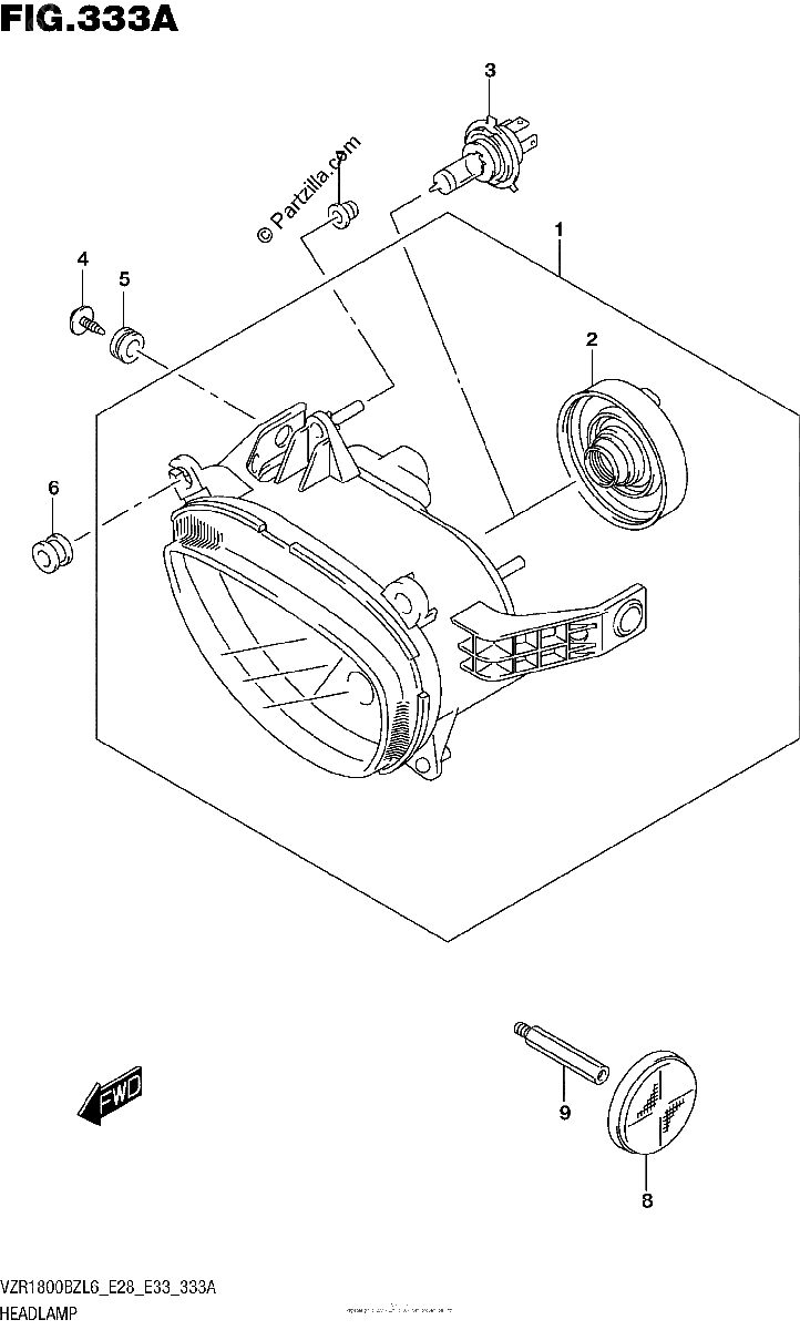 Diagrama de HEADLAMP