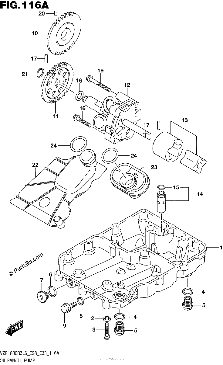 Diagrama de OIL PAN OIL PUMP
