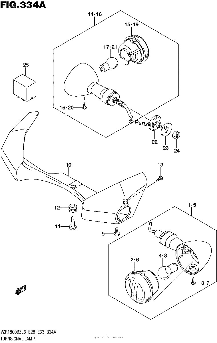 Diagrama de TURNSIGNAL LAMP