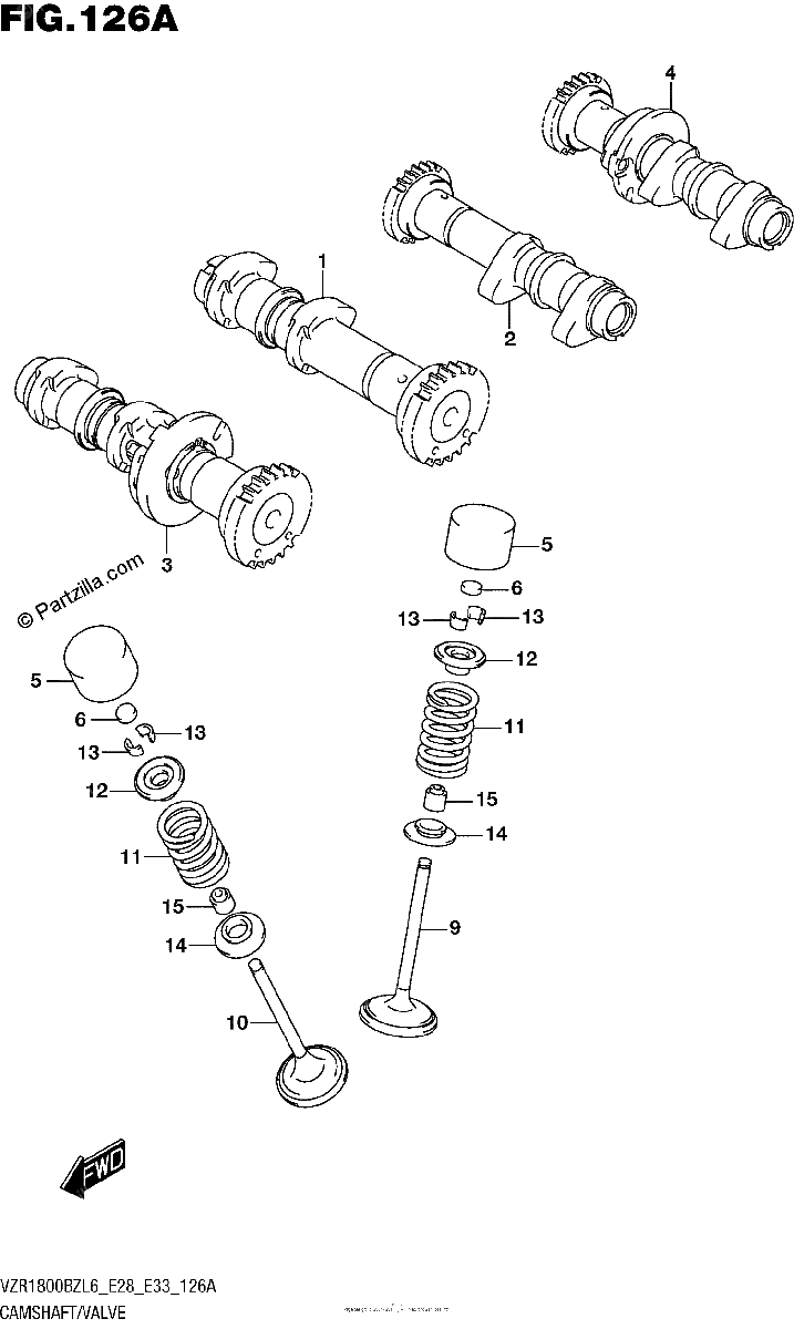 Diagrama de CAMSHAFT VALVE