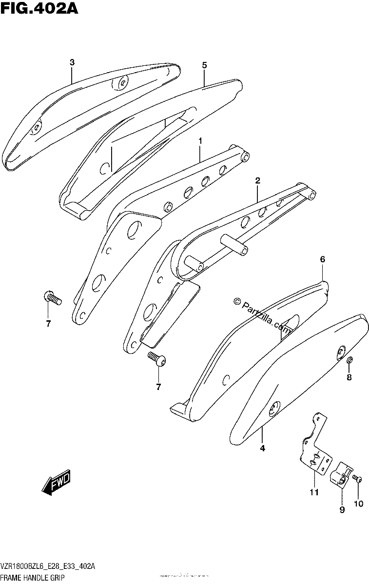 Diagrama de FRAME HANDLE GRIP