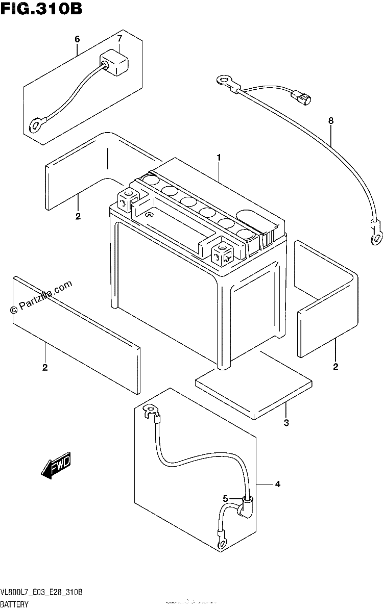 Diagrama de BATTERY VL800L7 E28