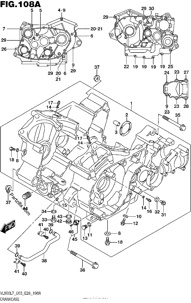Diagrama de CRANKCASE