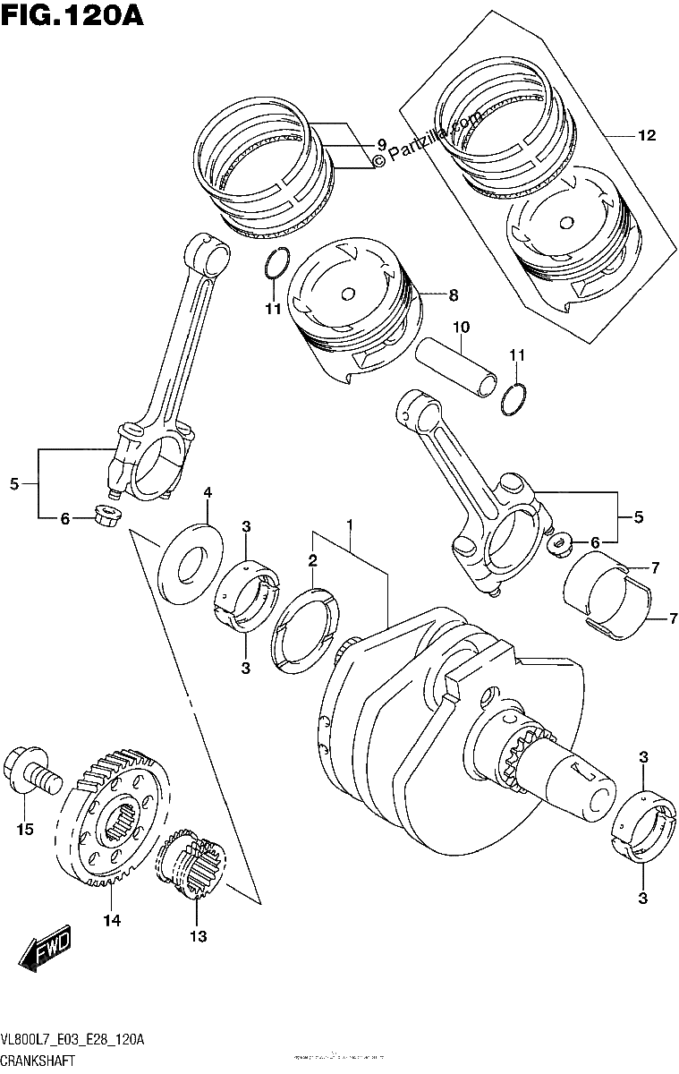 Diagrama de CRANKSHAFT