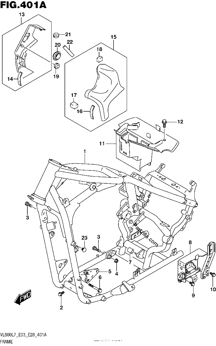 Diagrama de FRAME VL800L7 E03