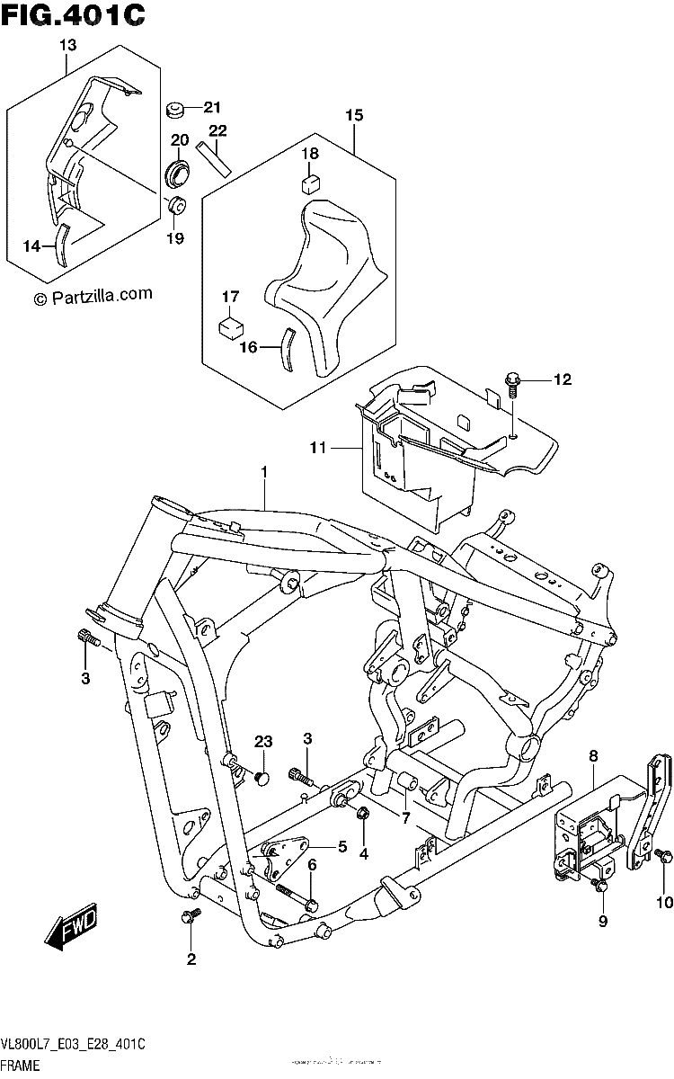 Diagrama de FRAME VL800L7 E33