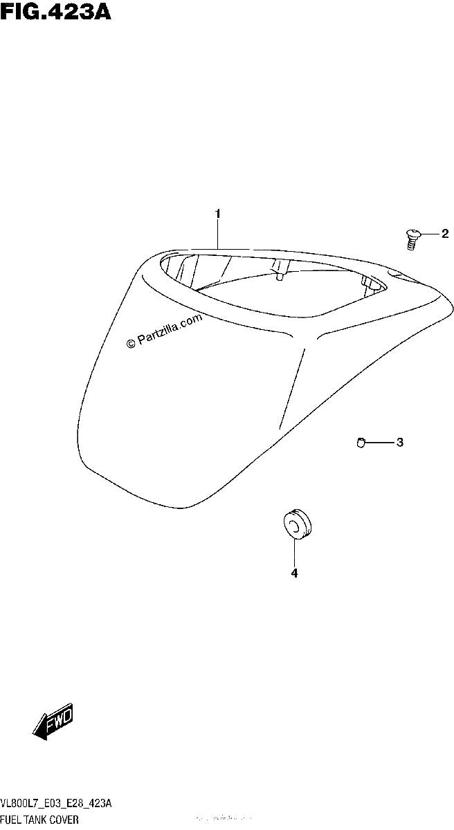 Diagrama de FUEL TANK COVER